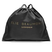 Elie Beaumont Cross Body Tassel Bag Black with two straps